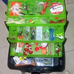 3 Tiered Tackle Box & Tackle