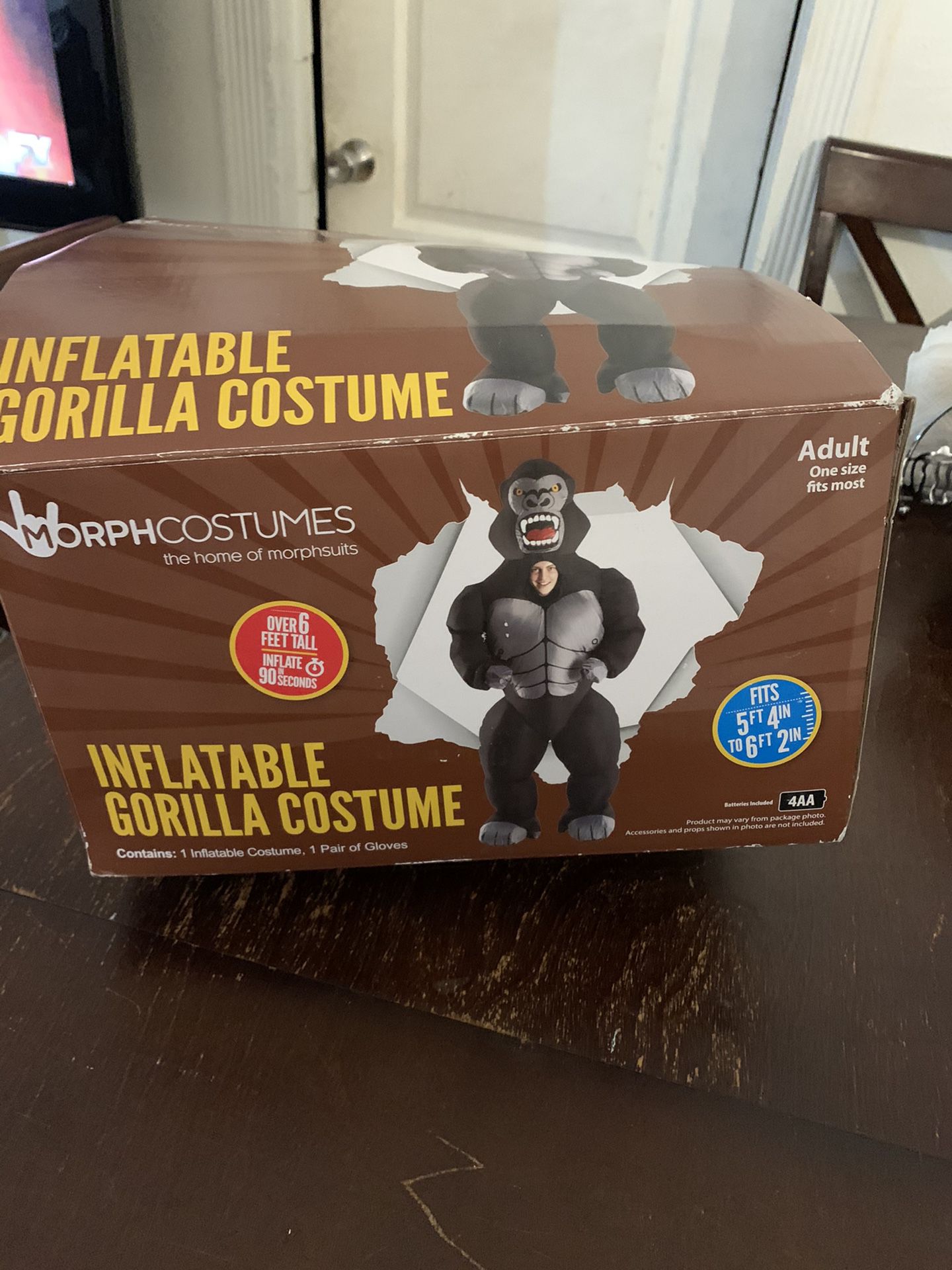 Gorilla inflatable costume