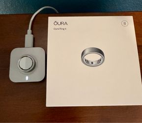 Oura Ring Gen 4 Size 8- Brushed Silver