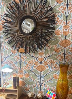 Sunburst Mirror Boho Mid Century