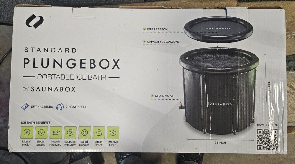 Saunabox Portable Insulated Ice Bath Cold Plunge
