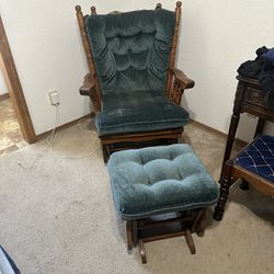 Rocking Chair & Matching Ottoman