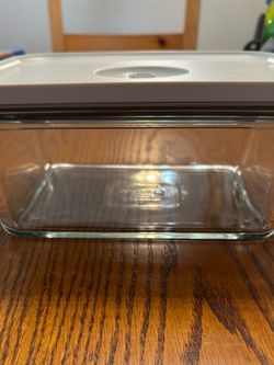 Rectangle glass cooking dish