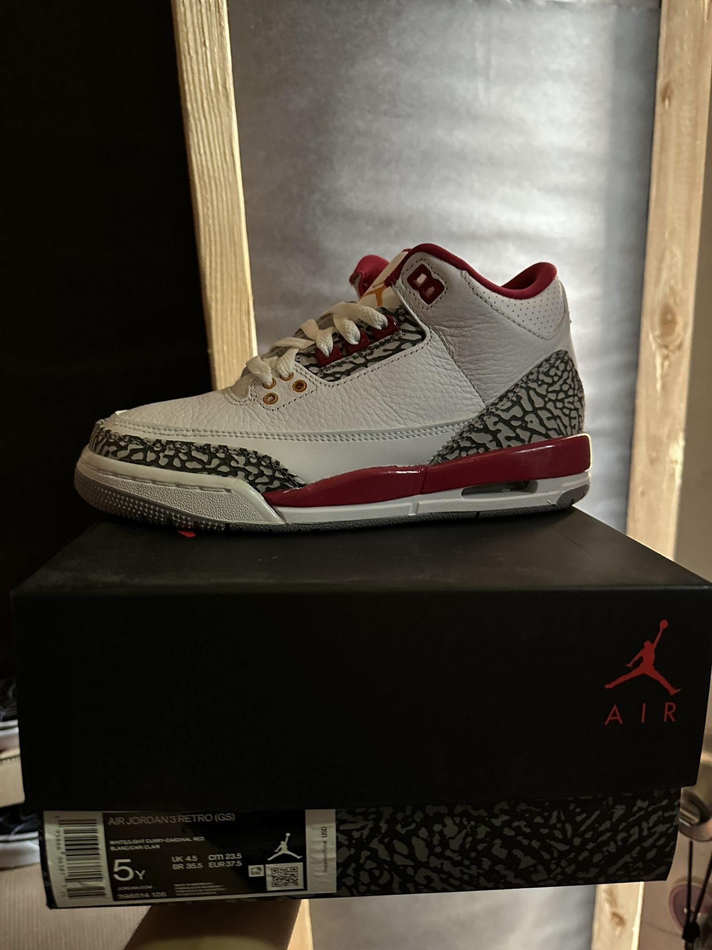 Jordan Retro 3 cardinal Gs
