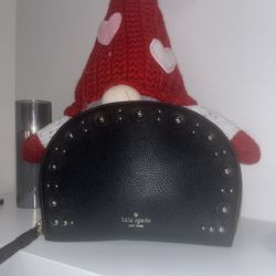Kate Spade Shara Larchmont Avenue Studded Black Wristlet
