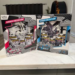 Pokémon TCG Black Bolt and White Flare Binder Collections Factory Sealed