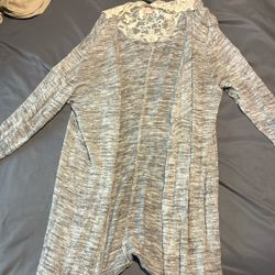 Large Grey Cardigan 