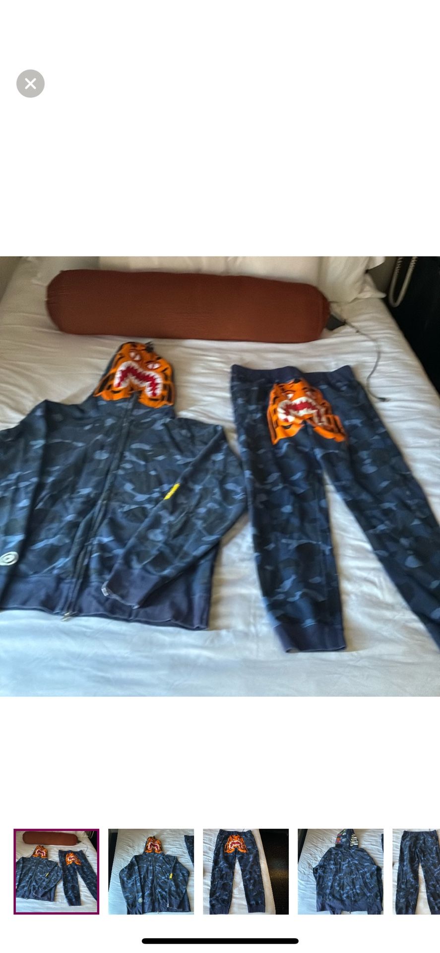 Fw18 A Bathing Ape Tiger Color Camo Full Zip/w Joggers
