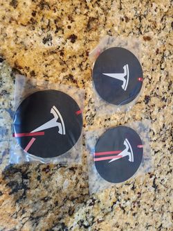 3 total- TELSA ACRYLIC ORNAMENTS