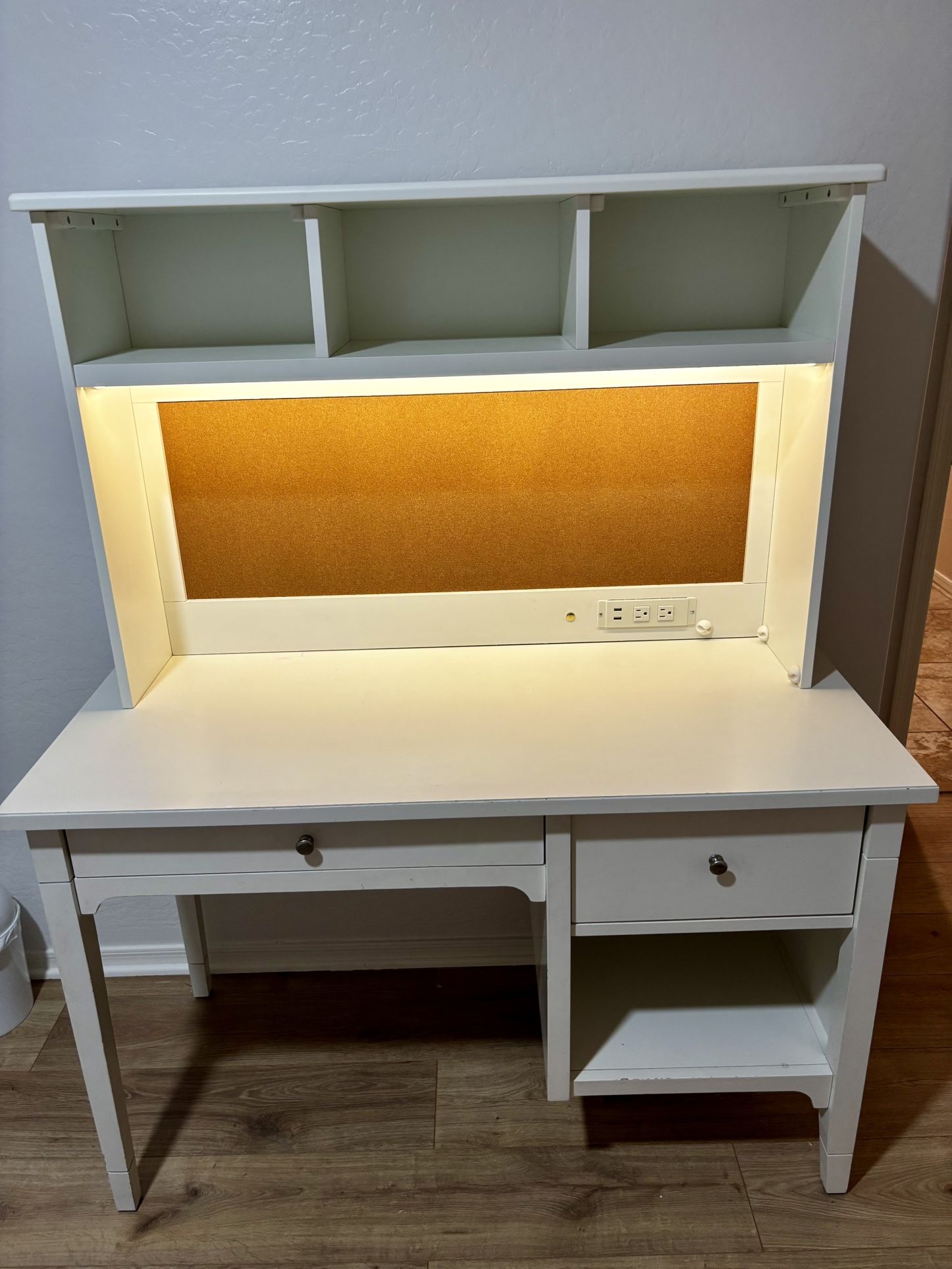 Pottery Barn Teen Kids White Storage Desk