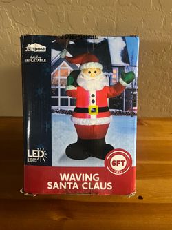 Inflatable waving Santa Claus 6ft