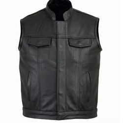 New Harley Davidson Club Style Leather Vest $140