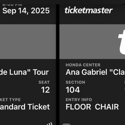 Ana Gabriel Tickets 