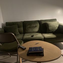 Green Vintage Mid Century Style Couch