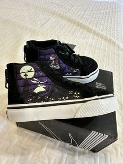Glow In The Dark Vans Nightmare Before Christmas Toddler Shoes Size 5
