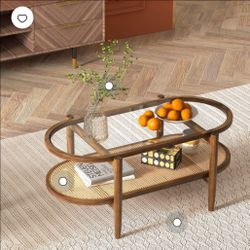 Costway 2-Tier Coffee Table