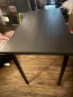 IKEA 4 ft clean table desk strudy legs screw off not for sitting on perfect for a desk asking 30 don’t deliver plz don’t ask