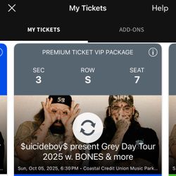 VIP G59 Ticket