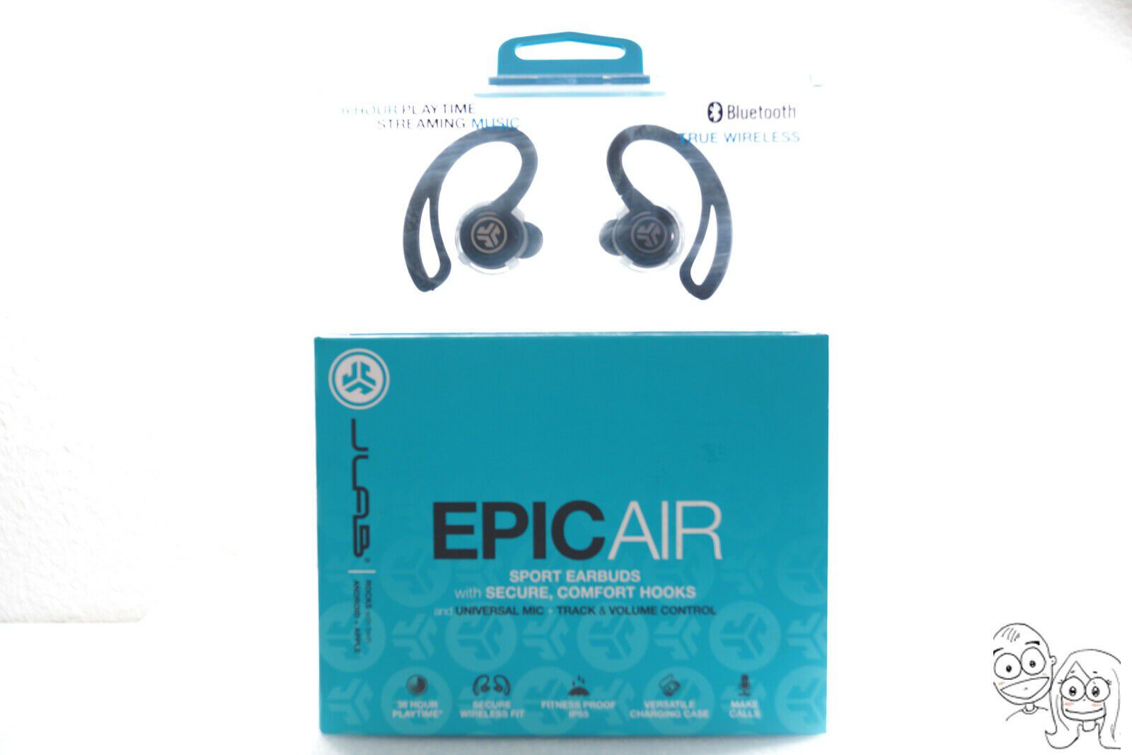JLab Audio Epic Air True Wireless Bluetooth Earbud Headphones - Black