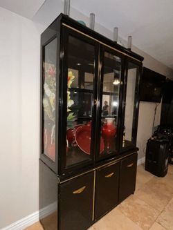 Tall Glass cabinet
