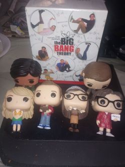 the big bang theory complete series dvd and funko pops