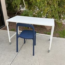 Folding Desk With Chair ( Can Deliver For $10 )