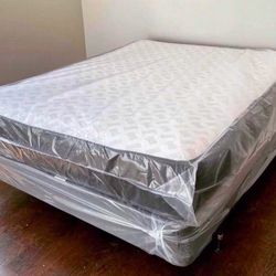 Queen Size Double Sided 10” With The Box Spring Brand New! Delivery Available 