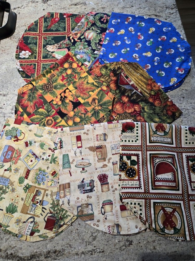 NEW Handmade 8 Seasonal Bread Basket Liners