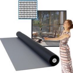 Open Box Docazoo DocaScreen Window Screen Replacement - DIY for House Windows, Door, Pool, Porch or Back Patio - Easy to Cut Fiberglass Roll Screen Do