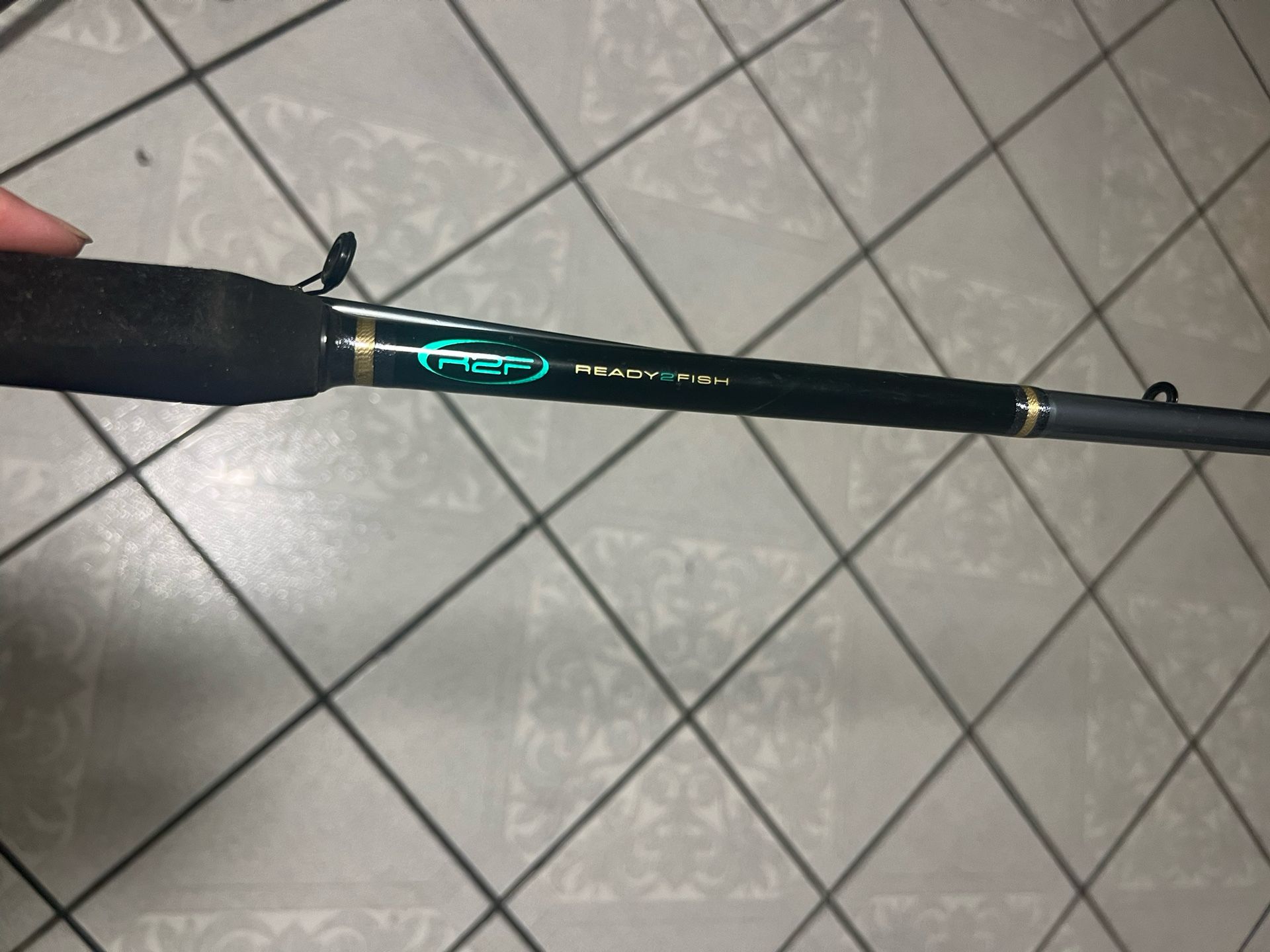 R2F Fishing Rod 7Fts Black Medium Brand New