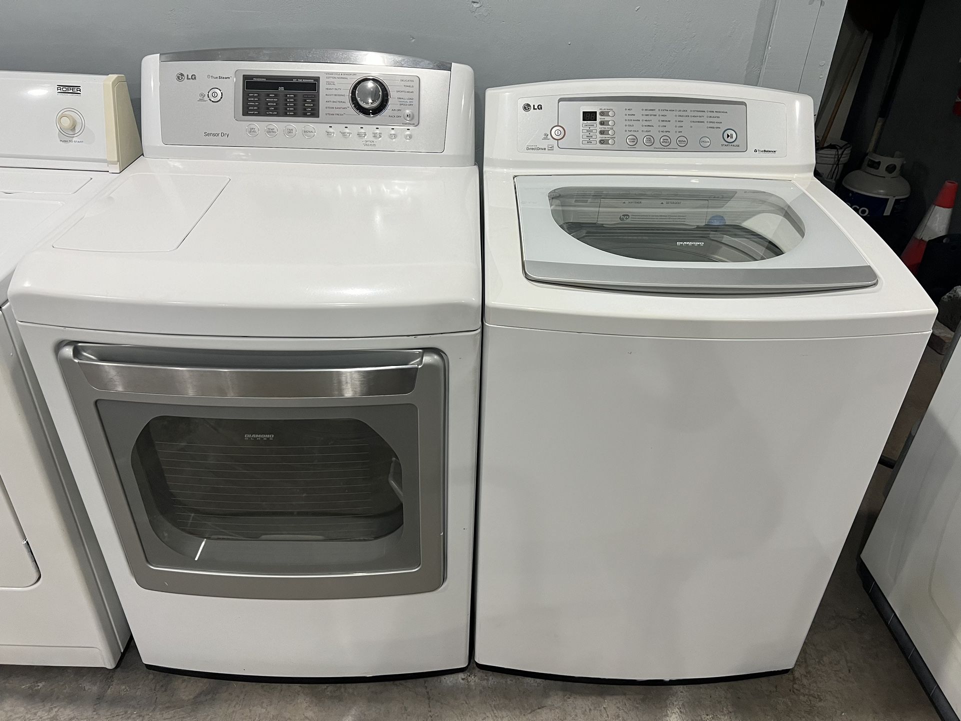 LG set washer And dryer Electric