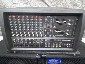 Mackie Powered Mixer with Yamaha speakers PA system