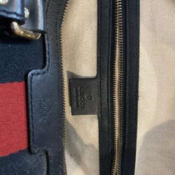 Authentic Gucci Web Boston Gg Canvas medium