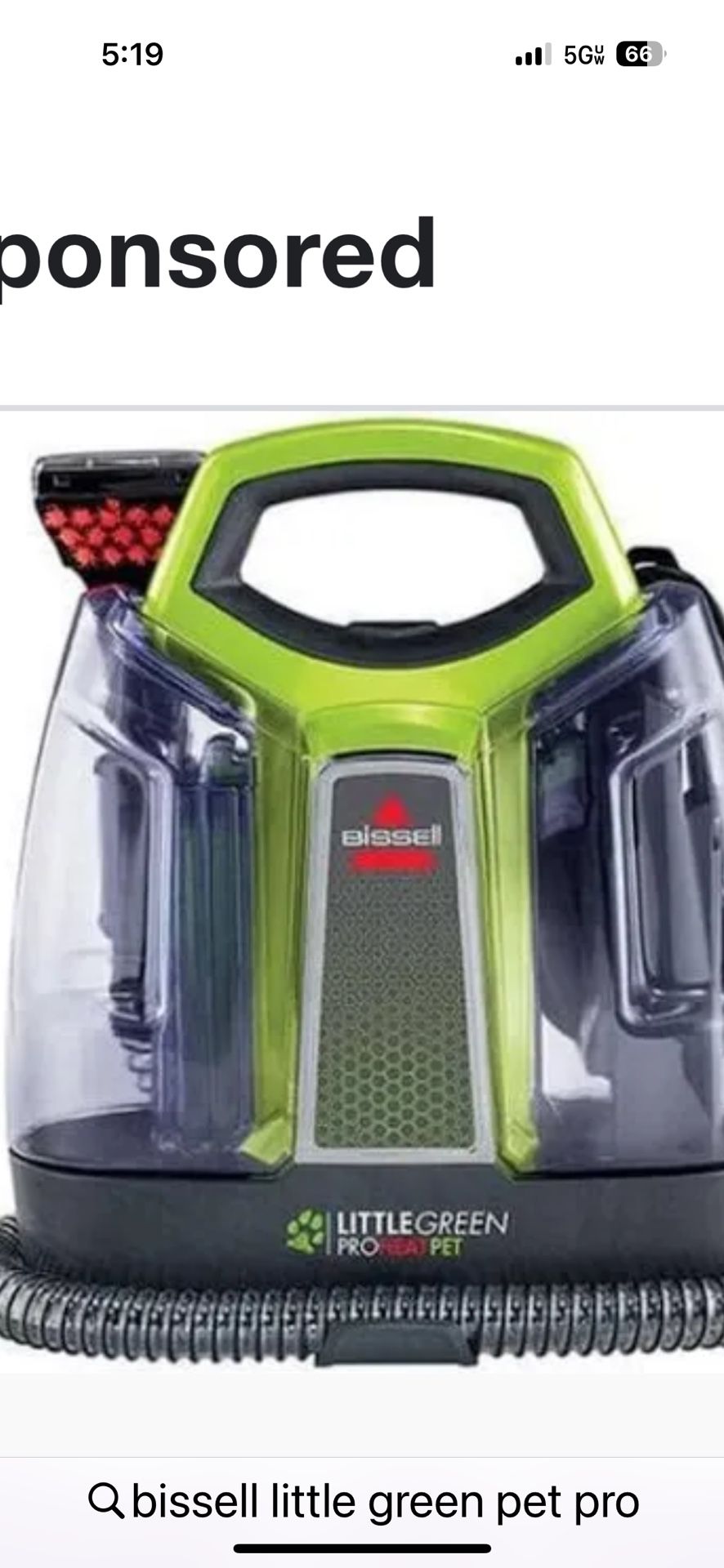Bissel Little Green Machine For Pets