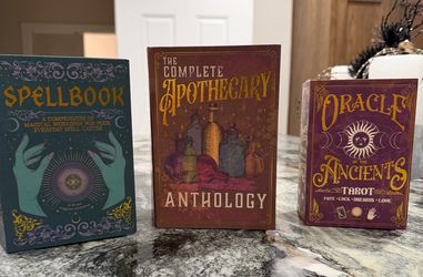 Halloween Spellbook, Complete Apothecary Anthology & Oracle Tarot Set
