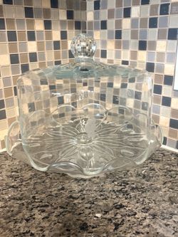 Vintage Princess House Crystal Cake Stand