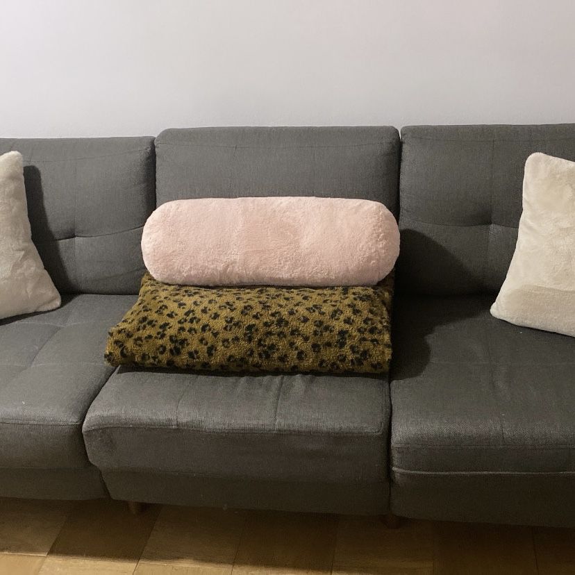 Gray Burrow Contemporary Sofa 