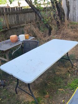 8-Foot Plastic Folding Table