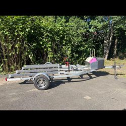Doble Trailer With Rims And Storage 