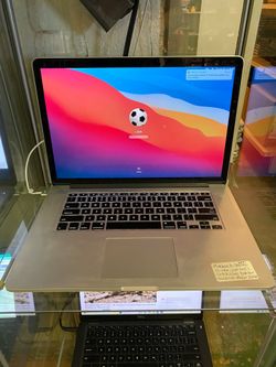 MacBook Pro retina 15-inch late 2013 I7 @ 2.0 ghz  8gb RAM 128 GB  MacOS Big Sur version 11.7.10