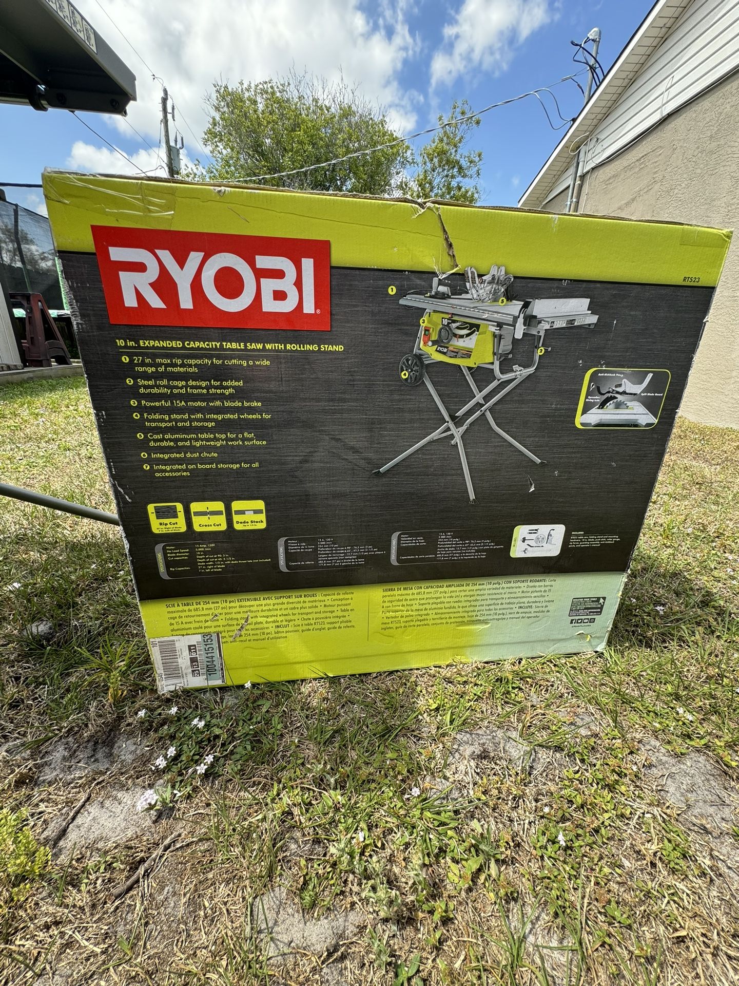 Ryobi 10” Table Saw