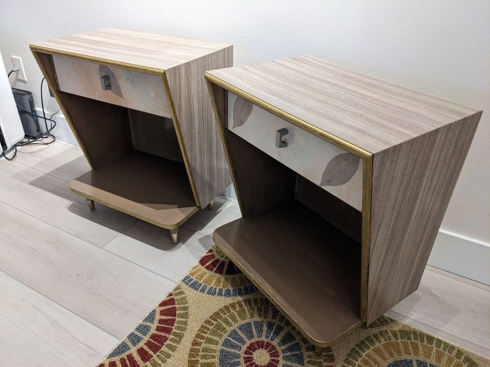 Mid-Century Modern End Table Set