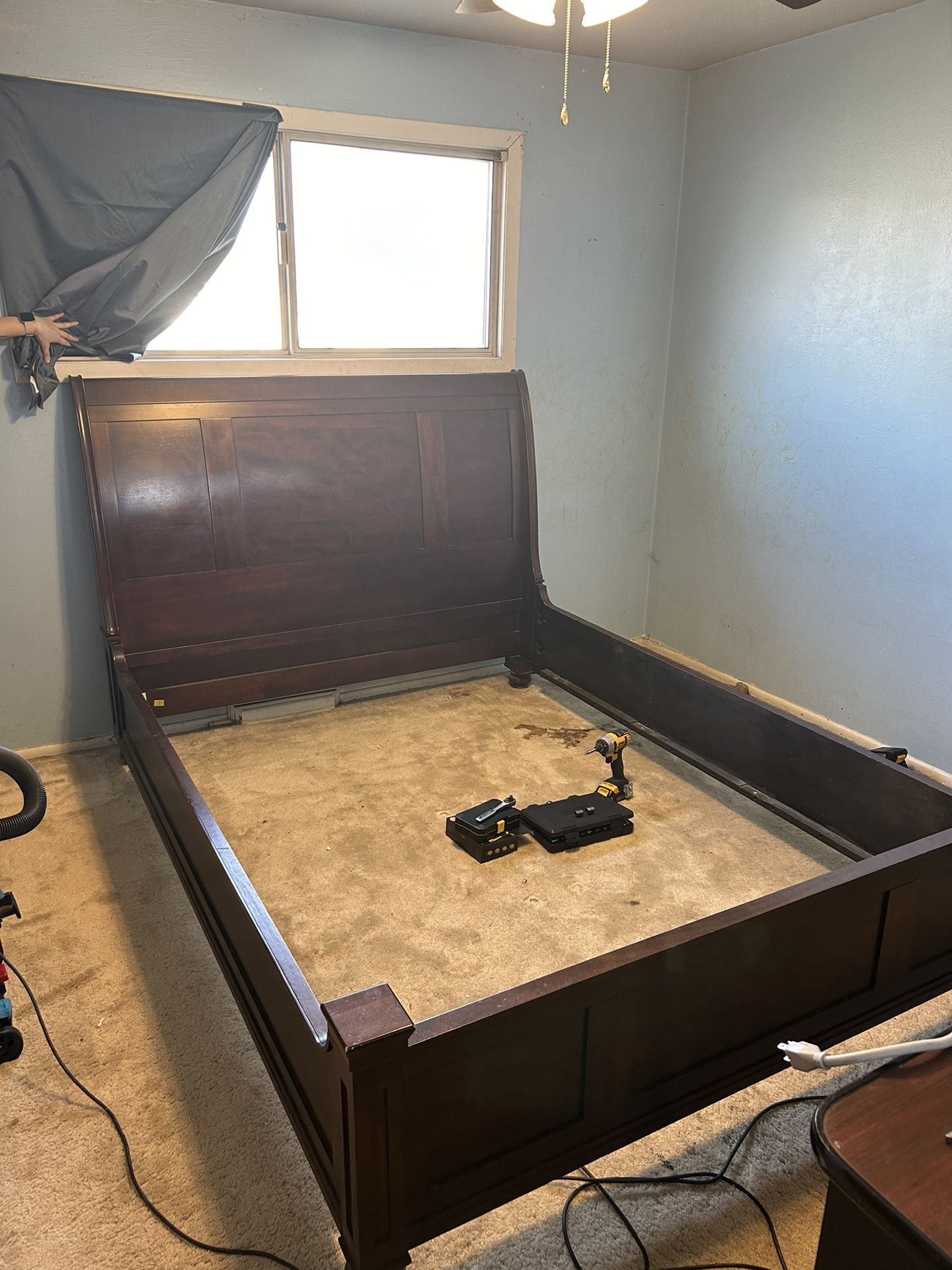 Sleigh Bed Frame - with Slats (not pictured) Queen
