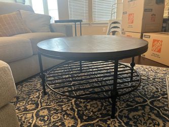 Wood Coffee Table and End Table