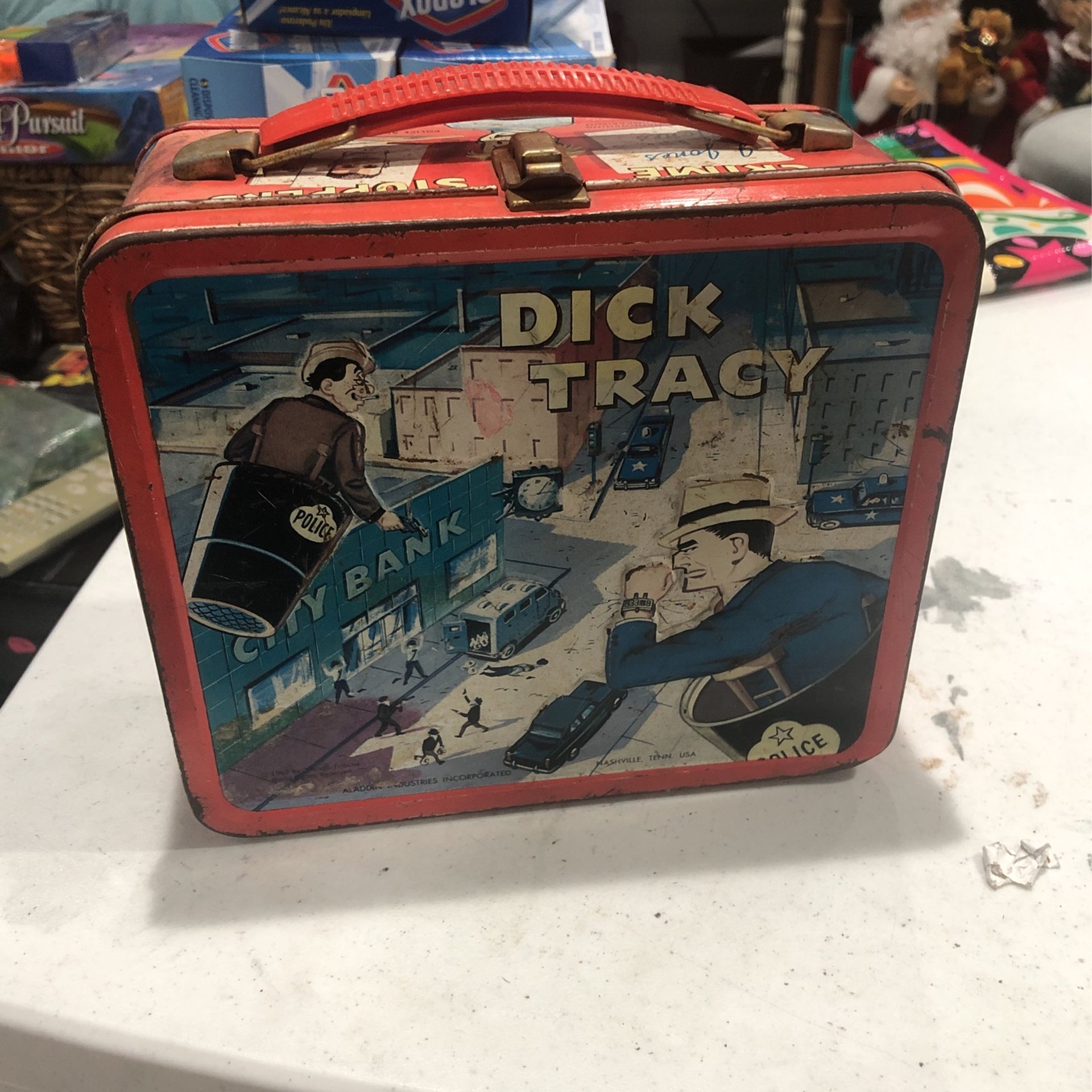 Vintage Dick Tracy Lunchbox With Thermos From 1967