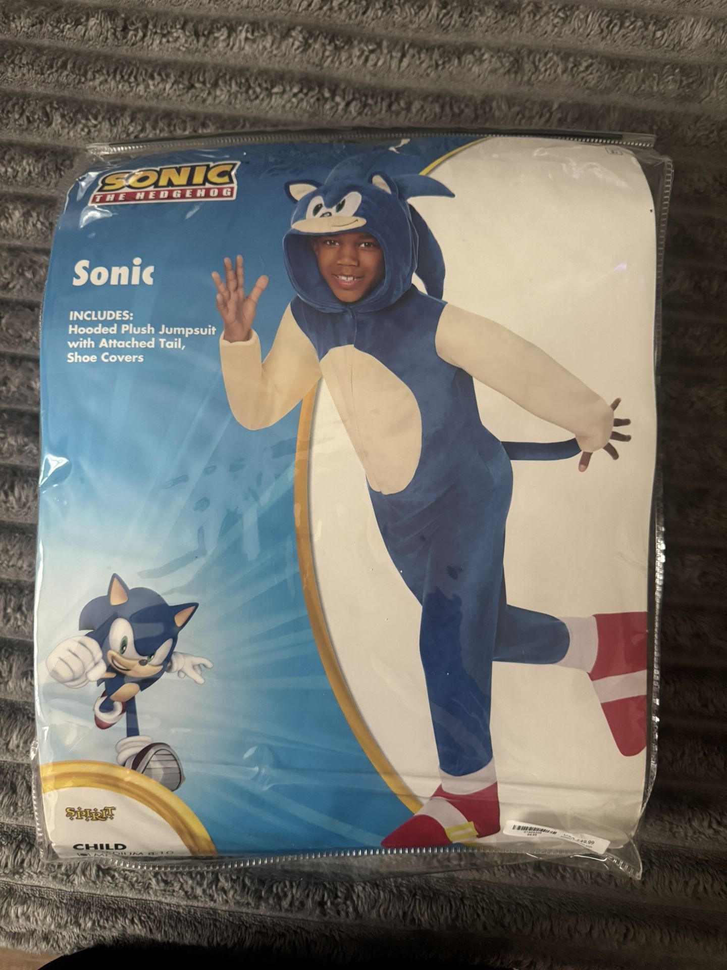 Sonic Costume 8-10 Y