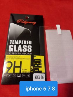 iPhone 6 7 8 tempered glass cases also available