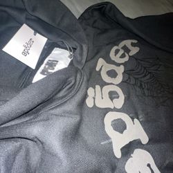 Sp5der Phantom Black Hoodie