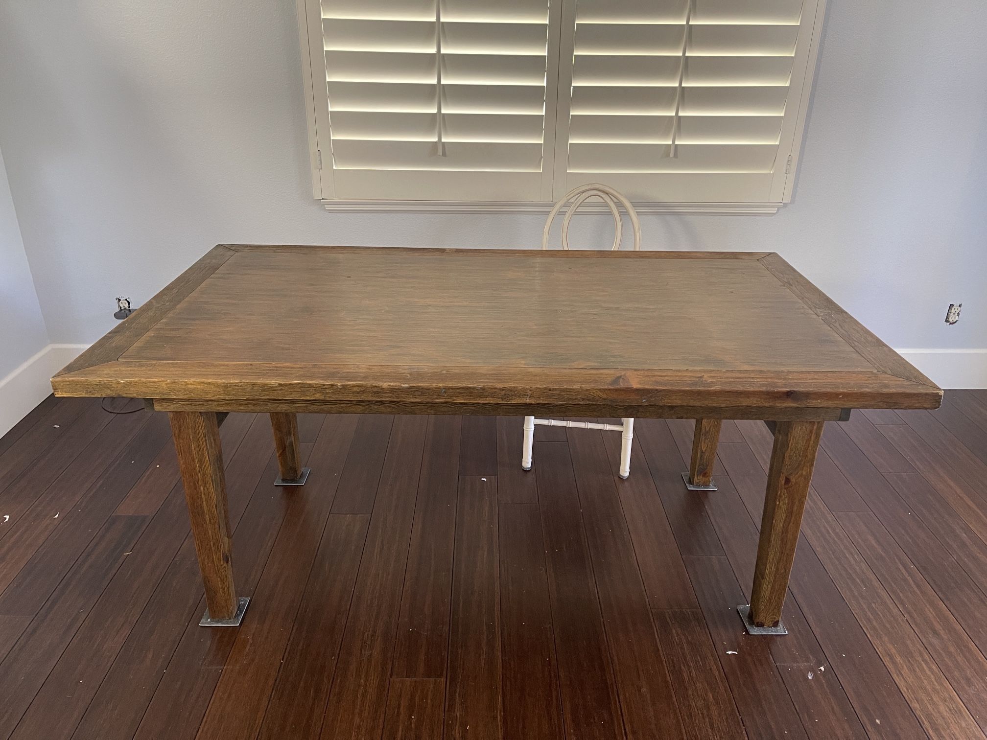 Dinning Room Table - Wood Folding 40”x72” Strong farm style table Bought it for $1100 Table only