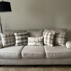 Beige White Couch